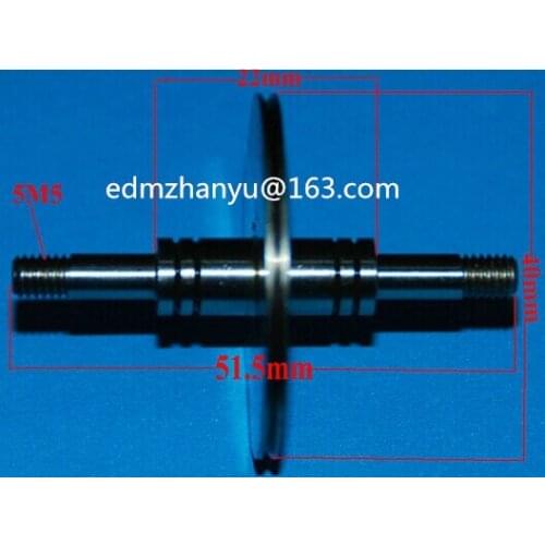 Pulley 198 (OD40* L51.5) for wire EDM-HS / material: CR12 / Pulley 198 = Pulley 019E / double sides