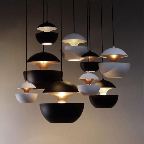 The modern single head droplight restaurant lounge bar hotel hall small apple designer aluminum droplight