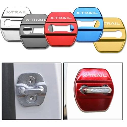 Car Styling Door Lock Covers For Nissan X-trail X Trail Almera Qashqai Tiida Protective And Decoration Car Accessories Sticker