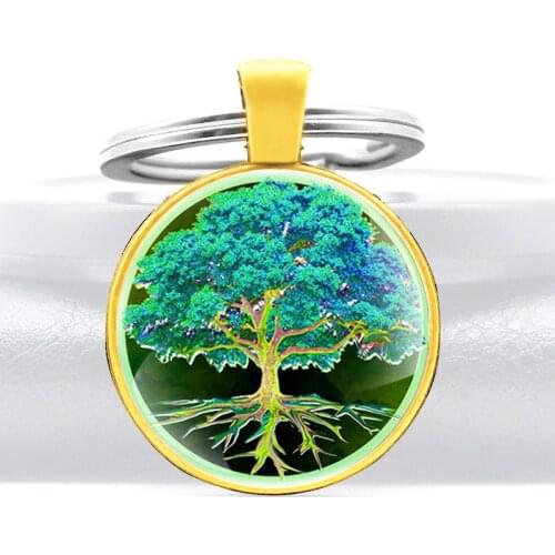 Vintage Mysterious tree of Life Keychains