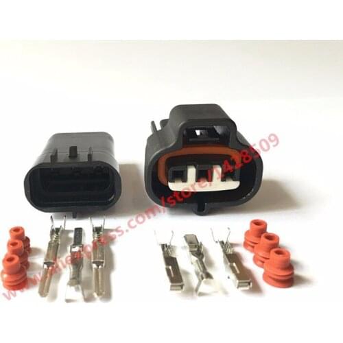 5 Sets 6189-0099 3 Pin Female Male Connector For VSS Toyota 1JZ 2JZ Map Sensor 90980-10841 Vacuum Turbo Pressure Auto Plug LX13