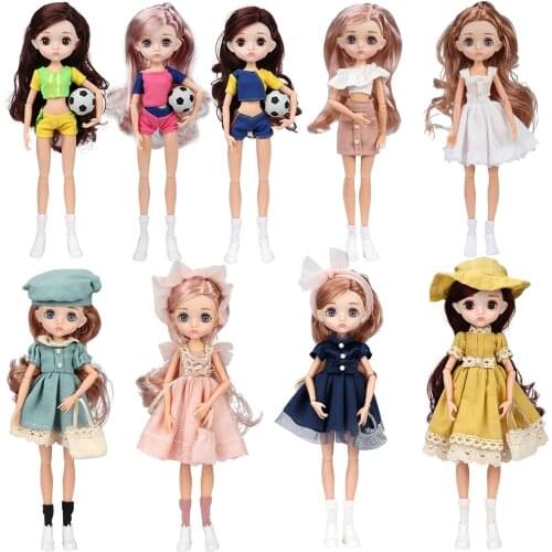10inch Pretty Cute Kawaii Doll With Blonde Blue Eyes Wearing Sparkling Pink Party Princess Dress Dolls Hot Toys Gift For Girls