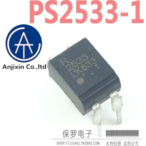 10pcs 100% orginal and new photocoupler PS2533-1 PS2533 2533 DIP-4 straight plug imported original spot real stock