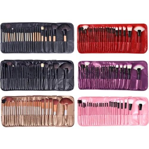 24Pcs 6Colors Korean Style Cosmetic Makeup Brushes Set Blush Concealer Eyeshadow Powder Foundation Professional Makeup Brush Kit
