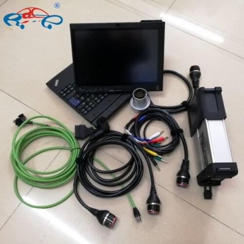 MB Star C5 SD Connect 5 Car Trucks Diagnosis Programming Auto Scanner SSD 360GB X200t Used Laptop Computer Tablet Ready to Work