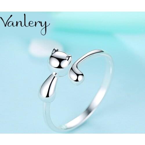 Bohemian Charm Boho Cat Rings For Women Lover Wedding Bridal Valentines Gifts Men Open Retro Antique Rings