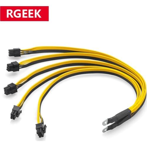 BTC Miner Bitcoin Litecoin S7 S9 S11 power supply to 5* PCI-E 6pin GPU Graphics Card Splitter Power Cable