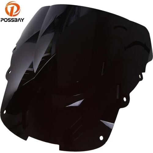 POSSBAY Motorcycle Windscreen Windshield Double Bubble Cafe Racer Bicicleta Bolha for Honda CBR 1100XX 1996-2007 Wind Deflectors
