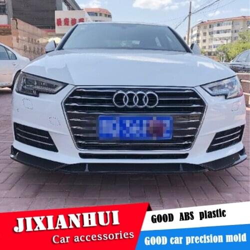 For Audi A4 Body kit spoiler 2016-2018 For Audi A4 SC ABS Rear lip rear spoiler front Bumper Diffuser Bumpers Protector