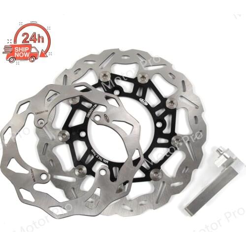 For Kawasaki KX250F 2006 - 2014 Front Rear Brake Disc Disk Rotor Kit Motorcycle KX 250 F KX250 2007 2008 2009 2010 2011 12 2013