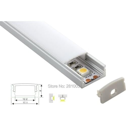 100 X 1M Sets/Lot Good quality aluminum profile led strip light or led channel aluminum for recessed wall or floor lights
