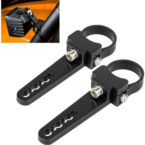 Stainless Steel "2" LED Work Light Mounting Bracket for Off Road Vehicle Offroad Lights Bracket Car Bumper Lamp Holder
