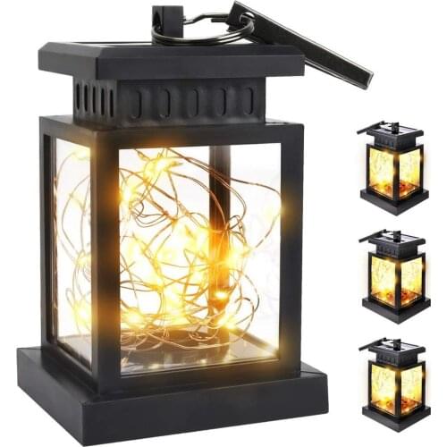 Solar candle light candle chandelier with clip hanging outdoor landscape light for umbrella beach garden lawn lawn patio on the