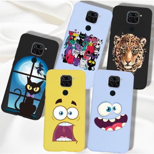 Matte Case Redmi Note 9 Case Thin TPU For Xiaomi Redmi Note 9 Pro S 9S Case Back Cover Silicone Cute Cartoon Redmi Note9 Pro