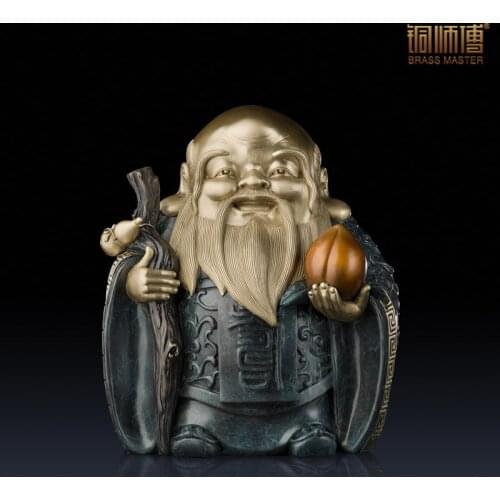 Copper master copper ornaments "longevity" Home Furnishing Crafts Ornament