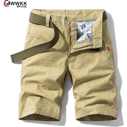 Summer Mens Pocket Cargo Casual Shorts Men Loose Army Short Pants Outdoor Man Tactical Gym Shorts Elastic Waist Trunks 2020 New
