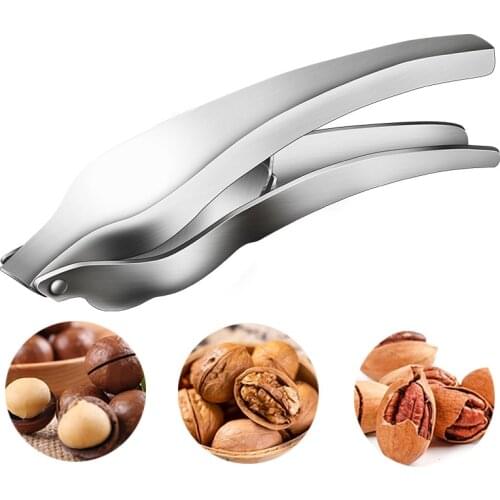 Crab Nut Cracker Heavy Duty Alloy Shell Opener with Anti-Slip Long Handle Effort-saving for Various Sizes Seafood Walnut GRSA889