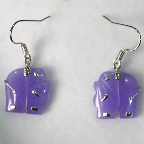 Charm Sale Ladys unique 925 black Natural Stone special hook Earrings 11/2" jewelry Natural bread big earrings