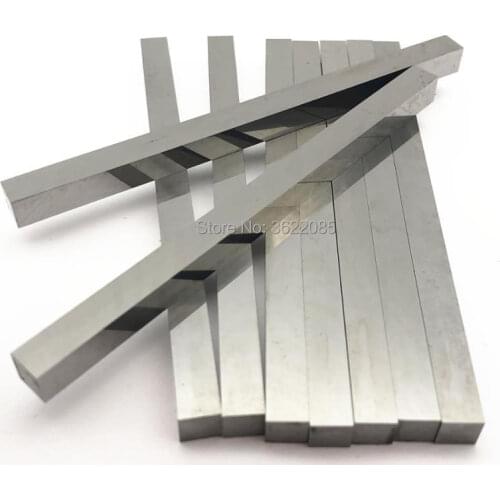 KLOT HRC50 Solid Carbide Strip Ground Flat Stock 4 5 6 8 10 12mm Steel Flat Stock/Bar Rectanguar Blank