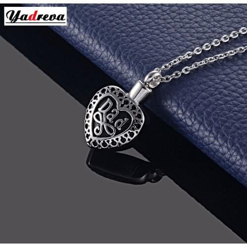 Stainless Steel Personalized Forever Printed In My Heart Stainless Steel Pendant Necklace Jewelry