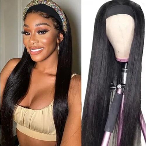 Haever 30 32 Inch Wigs Headband Wig Human Hair Glueless Brazilian Straight Hair Wigs Remy Human Hair Wigs For Black Women 180