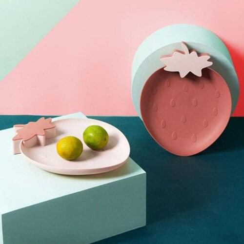 New Creative European Style Plastic Tray Fruit Tray Office Living Room Home Strawberry Candy Tray Dried Fruit Tray