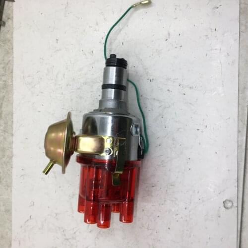 SherryBerg punto distribuidor para VW 003 vacío adv. Cuerpo cromado para piezas BOSCH BUG de RADKE 0231178034 tapa roja transpar