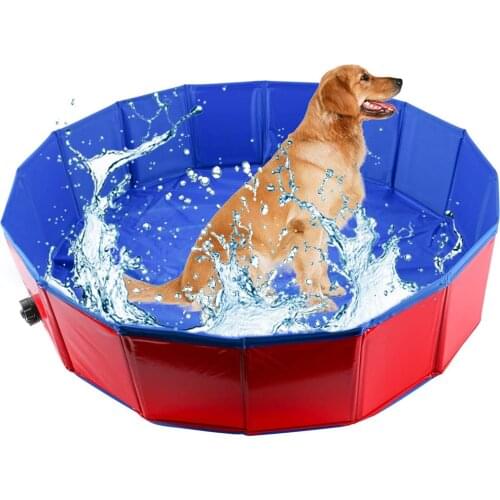 Collapsible Pet Dog Swimming Pool Portable Foldable PVC Pool Dogs Cats Bathing Tub Bathtub Wash Tub Water Pond Pool For Bathing