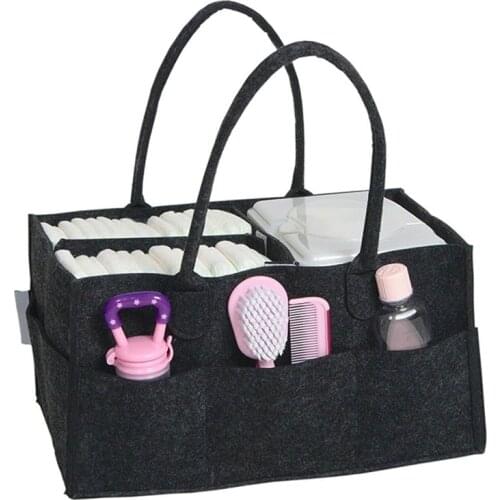 Baby Diaper Bag Nappy Changing Bag Portable Bottle Cup Holder Maternity Bag Travel Non-woven Stroller Car Organizer Storage Bins