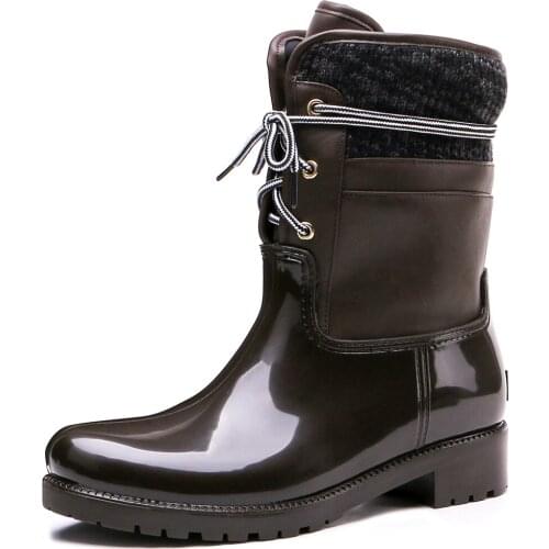 TONGPU Womens Outdoor Warm Linining Snow Boots Rain Boots 20-254