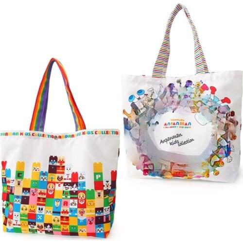 Pattern Fashion Trend Handbag Casual Small Bag Mouse Portable Canvas Bag Handcuffs Lunch Box Bag Mommy Bag Diaper Bags