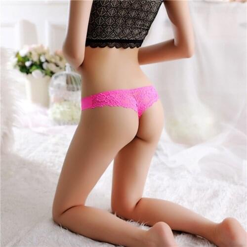Women Sexy Lace Panties Briefs Ladies Thongs Lingerie Panties for Female Seamless Sheer G-String Underwear Intimates
