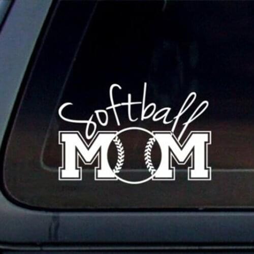 16*10.6cm Unique Cool Graphics Softball Mom Sports Car Decal / Sticker Handsome And Cool Stickers Vinyl Decals