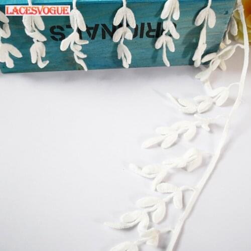 19yards 7cm Cotton embroidery lace fabric Garment needlework sewing Patchwork DIY Handmade accessories Clothes decoration 584