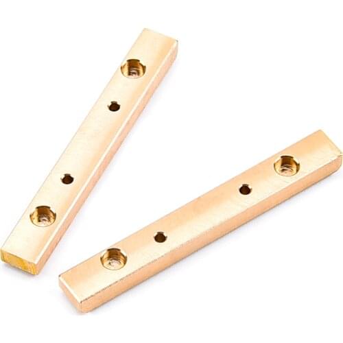 2PCS 1:24 RC Car Brass Boulder Bars Nerf Bars Rock Rails for 1/24 Axial SCX24 90081 Girder Strengthen Upgrade Accessories