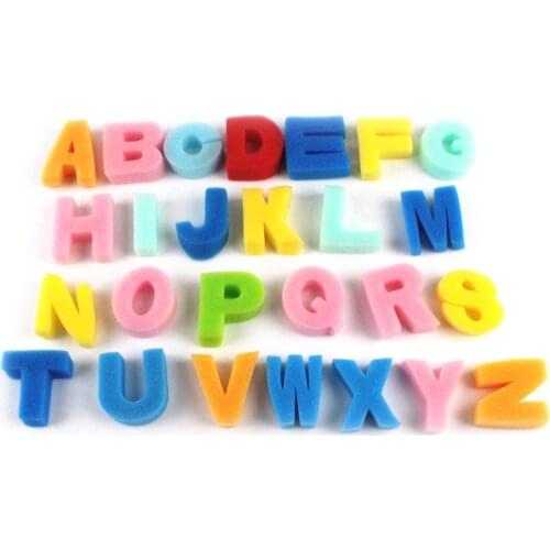26Pcs/Set English Alphabet Letters Sponge Kids DIY Painting Crafts Education Toy Parent-Child Interactive Game Toys