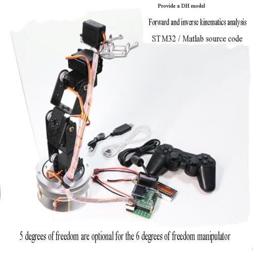 6-DOF manipulator Kinematics Analysis of Mechanical Claw Robot Arm 6-DOF Platform PID