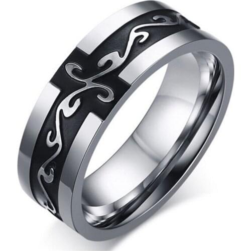 8MM Vintage domineering Dragon Ring Stainless steel ring for Men and Women Personalized Ring Customize Ring Engraved Ring