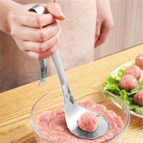 Non-Stick Creative Meatball Maker Stainless Steel Kitchen Meat Ball Mold Spoon Kitchen Gadget Meat Tools