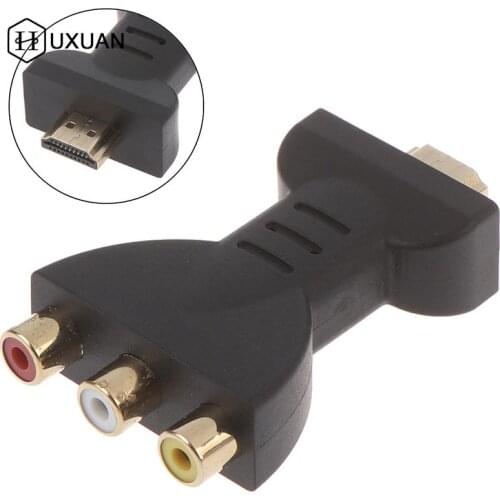 AV Digital Signal HDMI To 3 RCA Audio Adapter Component Converter HDMI to RGB RCA Component Converter