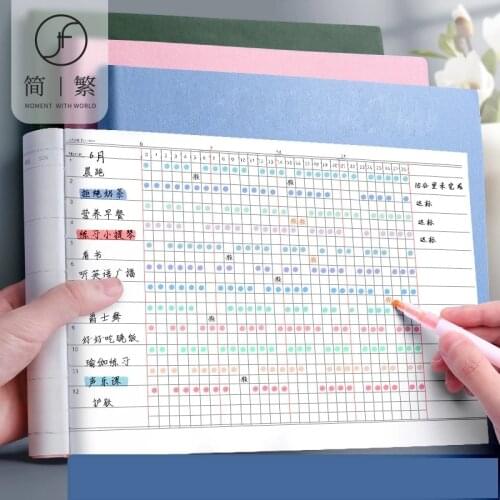 Student Check-in Planner Notepad Time Management Task List Daily School Notebooks Calendar Study Stationery Office Weekly Plan