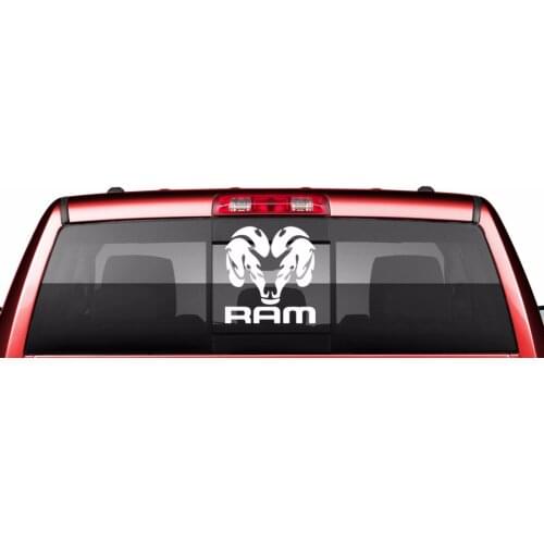 For DODGE RAM LOGO - Vinyl Decal - Rear Window Truck Decal - Dodge Ram "L X ."H