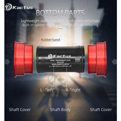 PF4130 KACTUS TECH Ceramic Bearing Bike Pressfit Bottom Bracket BB86 92 G3 for SRAM/Rotor Axis 30mm MTB/Road Bicycle Crankset