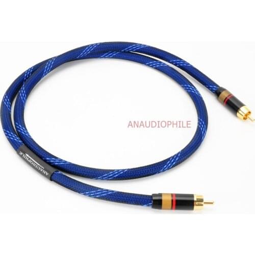 HiFi Coaxial Audio Cable Sliver Plated 75 Ohm SPDIF HiFi Coaxial Audio Data Cable For DAC CD