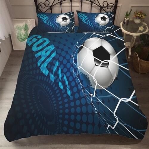 A Bedding Set 3D Printed Duvet Cover Bed Set Football Home Textiles for Adults Bedclothes with Pillowcase #ZQ07