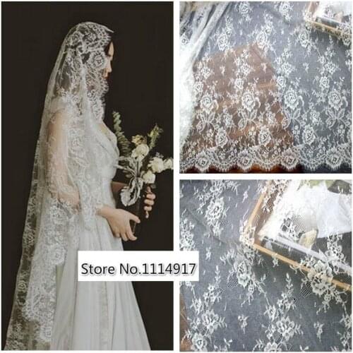 High Quality Eyelash Lace Fabric ,Wedding Dress Light Dress Lace Fabric DIY Handmade Width 150cm 3Ms/lot
