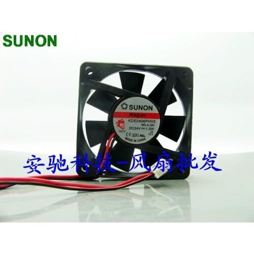 Original For Sunon KDE2406PHV2 6015 60mm DC 24V 1.3W maglev IPC axial cooling fans