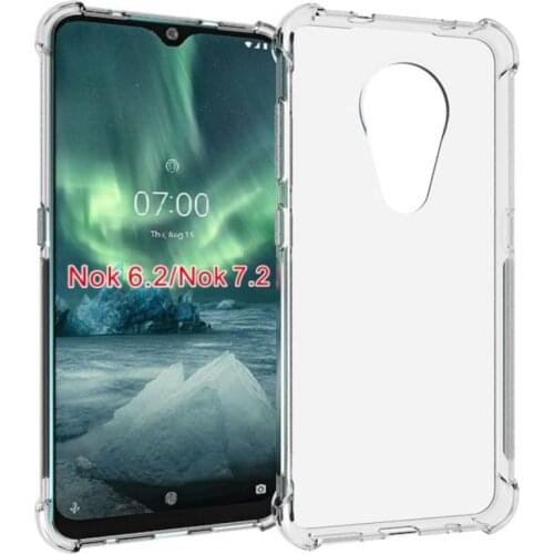 Antiskid Silicon Soft Case For Nokia 7 Plus Phone Case For Nokia 6.2 Case For Nokia 7.2 Soft Back Case