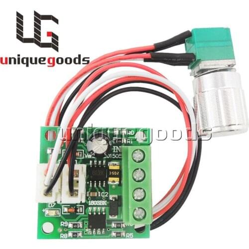 Ship from USA 1.8v 3v 5v 6v 7.2v 12v 2A 30W DC Motor Speed Control PWM Adjustable Driver Switch