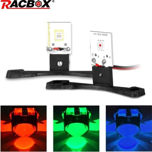 Mini LED Devil Eyes For 2.5 mini Projector lens Red Green Blue 12V Decorative lights Demon Eye Car Styling